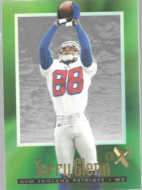 1997 Skybox Ex 2000 Terry Glenn 50 New England Patriots Football Card