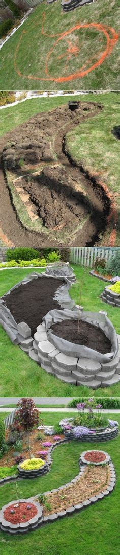 Island bed garden design Just to think about ....I think the cement ...