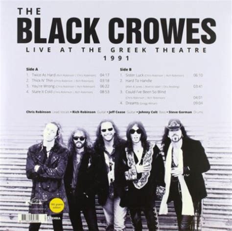 Black Crowes Live At The Greek Theatre 1991 Vinyl 12 Album