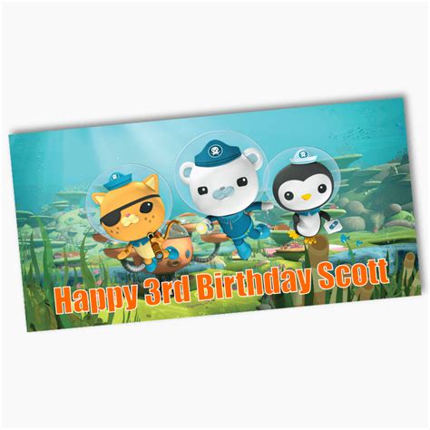 Personalised Octonauts Birthday Party Banner Shop Now