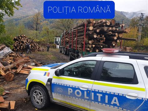 Peste 150 metri cubi de material lemnos confiscat de polițiștii