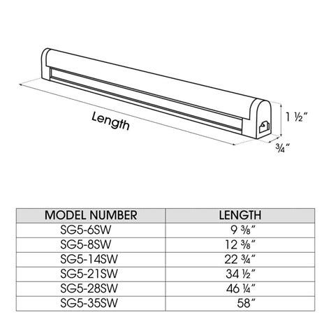 Sleek Plus Classic T5 3-Wire Grounded SG5 - JESCO Lighting Group