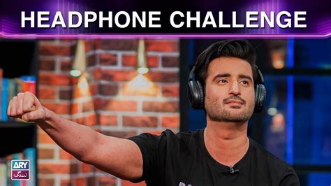 Headphone Challenge Aagha Ali The Night Show With Ayaz Samoo Youtube