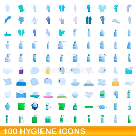 Handkerchief Icons Set Cartoon Style Stock Vector Illustration Of