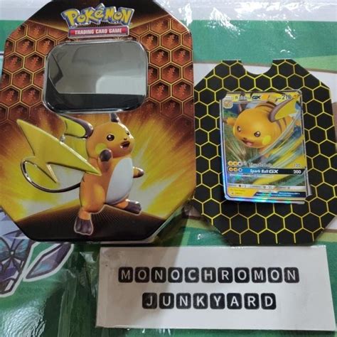 Jual Pokemon Tcg En Sun Moon Hidden Fates Tin Promo Raichu Gx