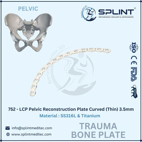 Lcp Pelvic Reconstruction Plate Curved Thin Mm Titanium At Rs