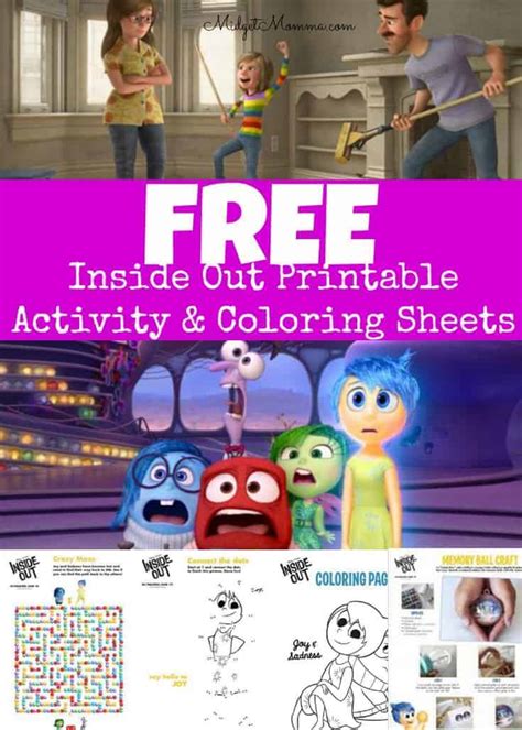 Printable Inside Out Worksheets