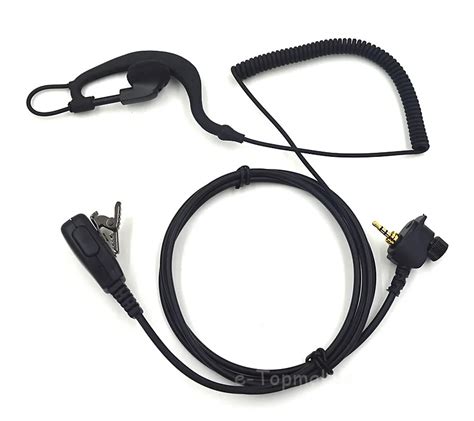 Xqf 5pcs Security Earpiece Headset Ptt Mic For Motorola Two Way Radio