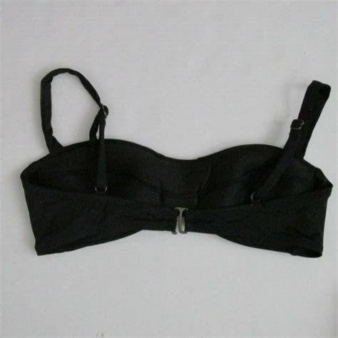 Becca By Rebecca Bikini Top Virtue Swim Beach Swim Pool Vacation Black