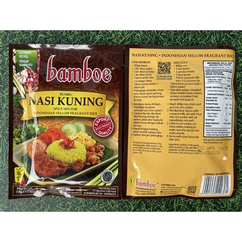 Jual Bamboe Export Quality Bumbu Masak Instan Seri Nasi Liwet Uduk