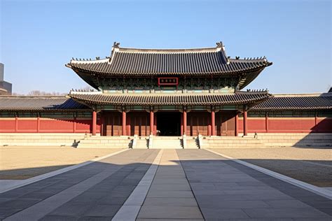 The Entrance To The Korea Seoul Imperial Palace Background, High ...