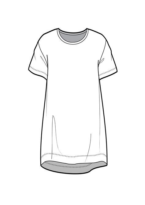 T Shirt Flat Sketch At Explore Collection Of T