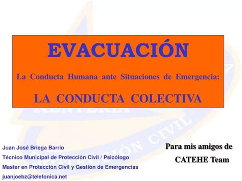 Ppt Evacuaci N La Conducta Humana Ante Situaciones De Emergencia La