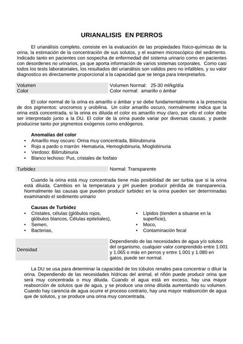 Pdf Urian Lisis En Perros Labclinveterinario Pdf Fileindicado