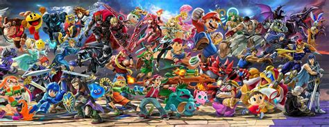 Mural De Super Smash Bros Ultimate Derecha Rompecabezas En L Nea