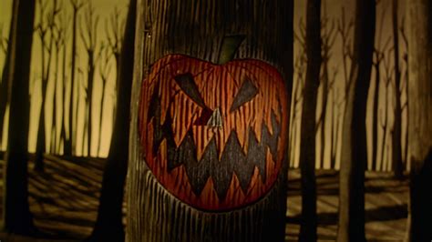 The Nightmare Before Christmas Jack Skellington Pumpkin In Forest