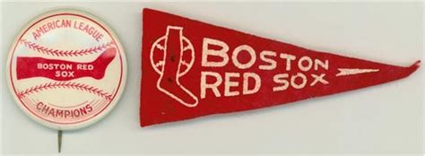 1946 Boston Red Sox AL Champs Pin Mini Felt Pennant