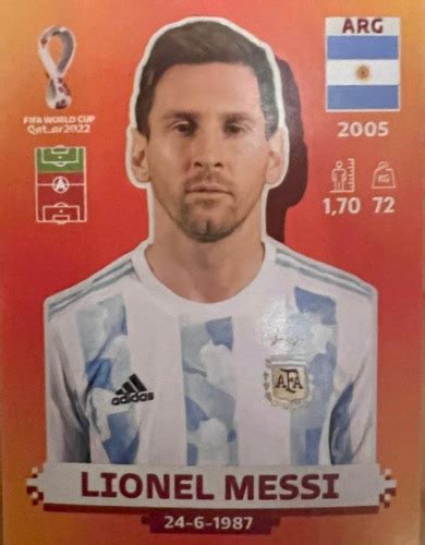 Figurita Del Mundial Qatar Lionel Messi Arg En Bs As G B A