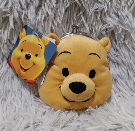 Disney Winnie The Pooh Coin Purse Wallet Kiss Lock Soft Material