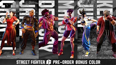 Street Fighter 1 Characters