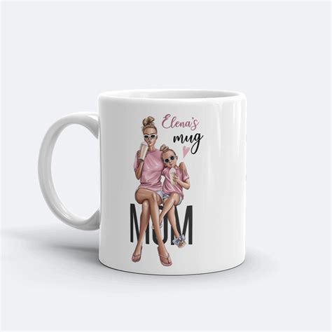 Set două căni personalizate Mama si Fiica cu numele dorit Uniq gift ro