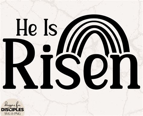 He Is Risen Svg Bible Verse Svg Childrens Bible Verse Svg Christian