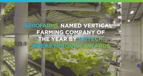 Aerofarms Named Vertical Farming Company Of The Year