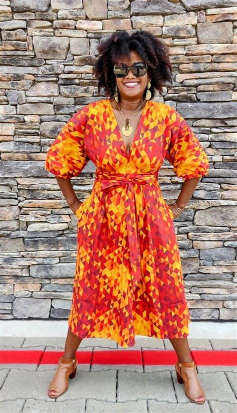 Vogue Patterns Misses Deep V Kimono Style Dresses With Self Tie