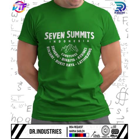 Jual Kaos Seven Summit Indonesia Outdoor Gunung Pendaki Gunung