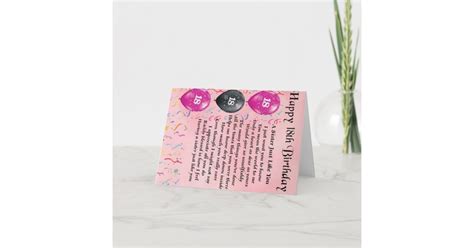 Happy 18th Birthday Sister Poem Card Zazzle