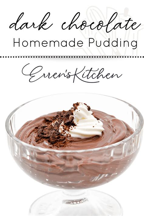 Homemade Dark Chocolate Pudding Errens Kitchen