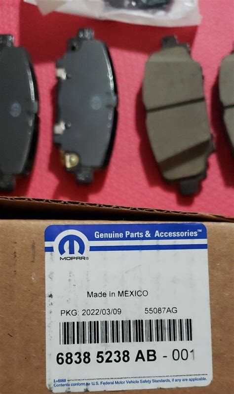 Genuine Mopar Pad Kit Rear Disc Brake Ab Ebay