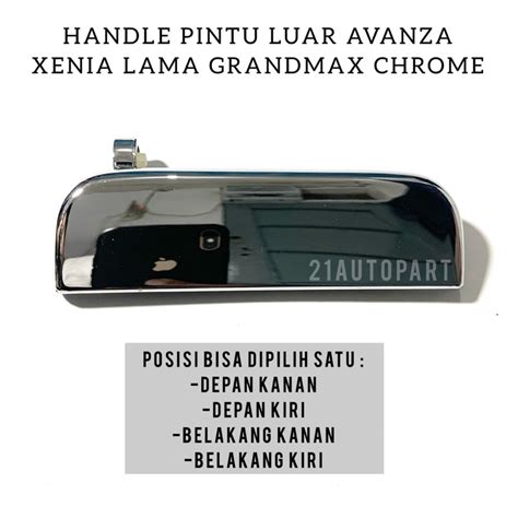 Jual Bukaan Pintu Luar Handle Avanza Xenia Lama Grandmax Chrome