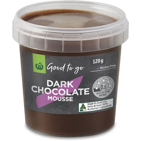 Woolworths Good To Go Dark Chocolate Mousse 120g Woolworths