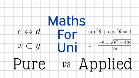 Pure Vs Applied Maths Mathsforuni Youtube