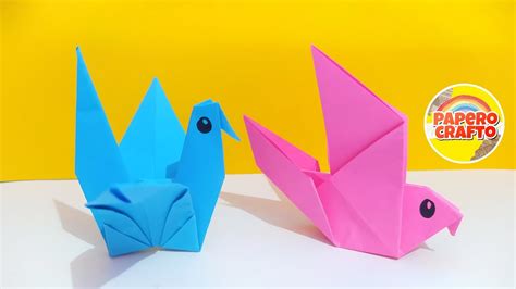 2 Cara Mudah Membuat Burung Dari Kertas Origami 2 Easy Ways How To