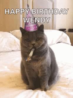 Happy Birthday Cat GIF - HappyBirthday Cat - Discover & Share GIFs