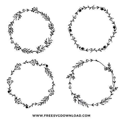 Wreath free SVG & PNG cut files | Free SVG Download