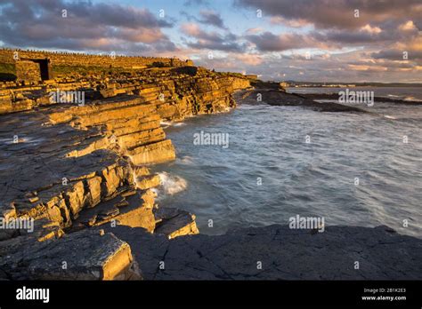 Dramatic coastal scenery and light on the Isle of Man, Irish Sea, UK ...