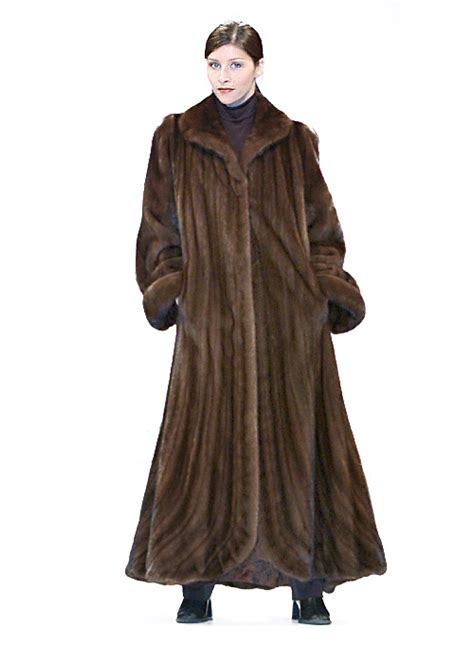 Mink Coat – Trumpet Hemline Mink Coat Soft Brown | Madison Avenue Mall Furs