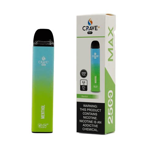 Menthol 2500 By Crave Max Vape Monkey Dubai