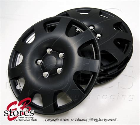 One Set Pcs Of Matte Black Inch Rim Wheel Skin Cover Hubcap