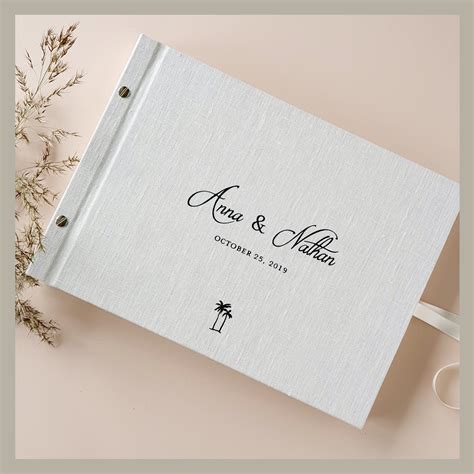 Instax Photo Album X Lay Flat Wedding Guest Book Custom Logo Guest