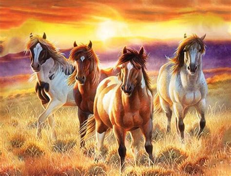 5D Diamond Painting Horses Kit - Bonanza Marketplace