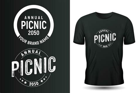 Unique Picnic T Shirt Design Template Vector Art At Vecteezy