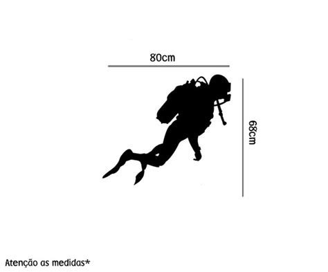 Adesivo De Box Mergulhador Cm X Cm Elo