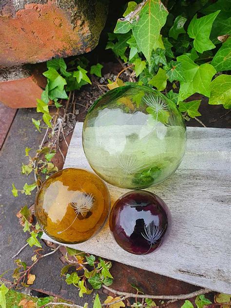 Trio Of Glass Orbs Burnt Offerings