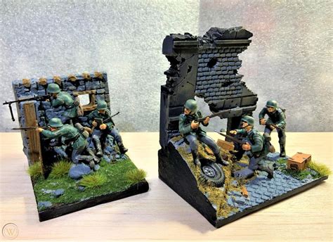 WW2 Dioramas 1/35 Scale German Infantry Figures (Tamiya Models ...