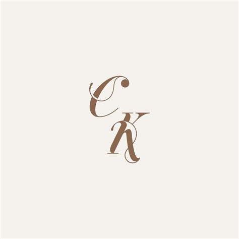 Initial Monogram Logo Wedding Concept Design Ideas Ck Luxury And