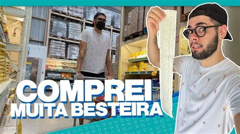 COMPRAS DO MÊS NO SUPERMERCADO ATACADISTA QUANTO GASTEI YouTube